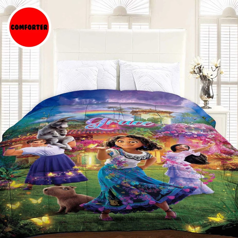 Personalized Encanto Movie Bedding Sets And Pillowcase Encanto Movie Disney Madrigal Family Beddings Set